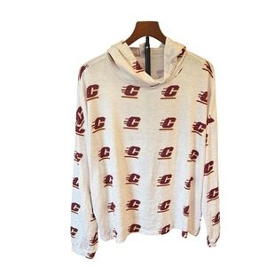 Sideline Apparel Central Michigan Chippewas All Over Print Hoodie XL CMU Fanwear